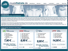 Tablet Screenshot of musikflatrate.de